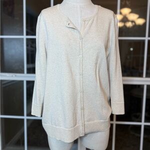 Croft & Barrow Cream Cardigan – XL
